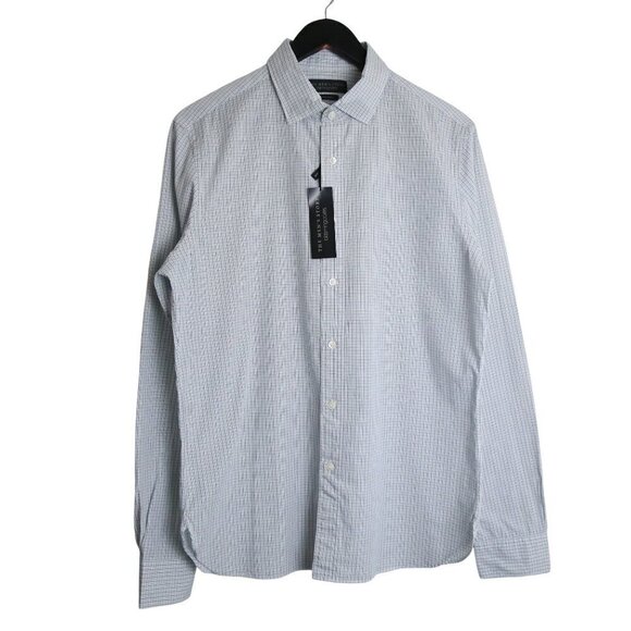 NWT The Men's Bloomingdale's Gingham Button Down Stretch Fabric Size Medium - Picture 1 of 6